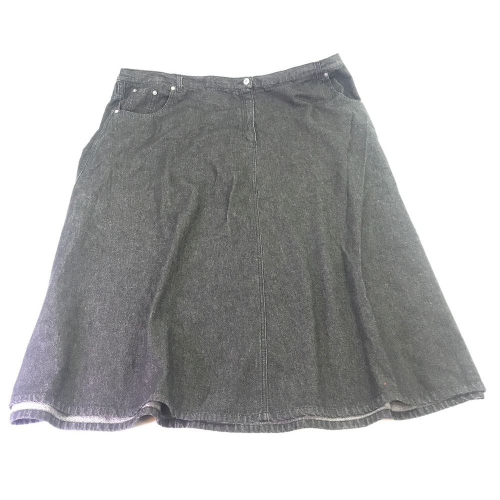 Denim 27/7 Womens Gray Denim Skirt Sz. J6 O96
